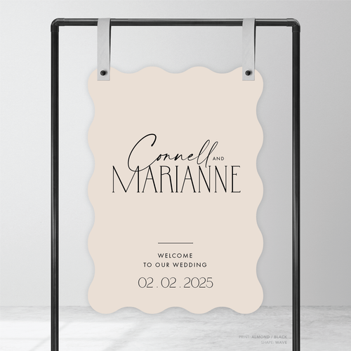 Magnetic Attraction: Wedding Welcome Sign