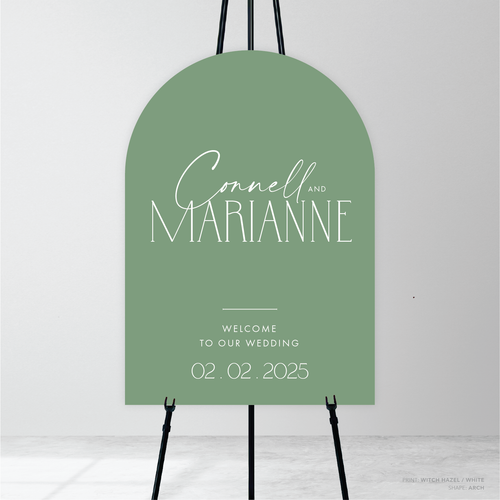 Magnetic Attraction: Wedding Welcome Sign
