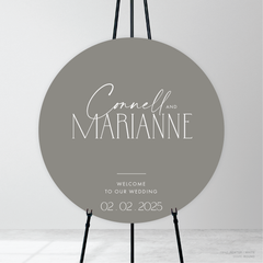 Magnetic Attraction: Wedding Welcome Sign