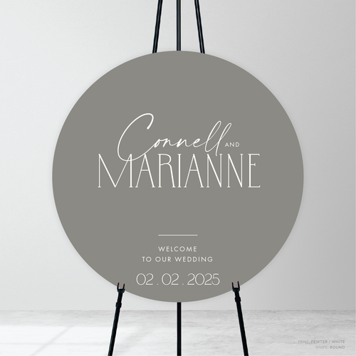 Magnetic Attraction: Wedding Welcome Sign