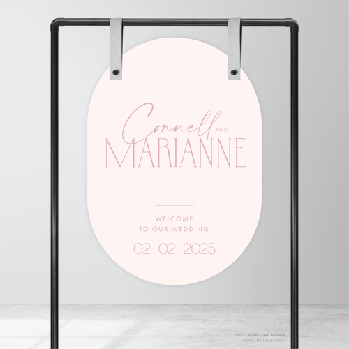 Magnetic Attraction: Wedding Welcome Sign
