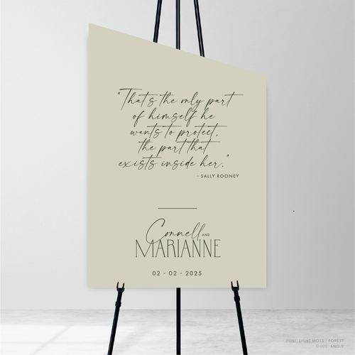 Magnetic Attraction: Wedding Welcome Sign