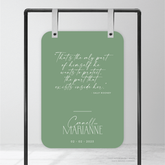Magnetic Attraction: Wedding Welcome Sign