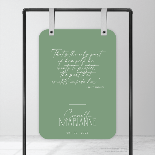 Magnetic Attraction: Wedding Welcome Sign