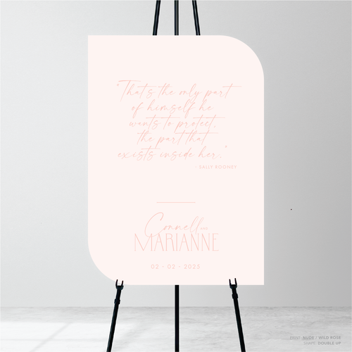 Magnetic Attraction: Wedding Welcome Sign