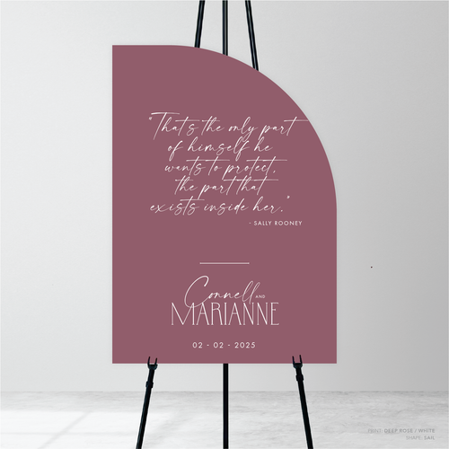 Magnetic Attraction: Wedding Welcome Sign