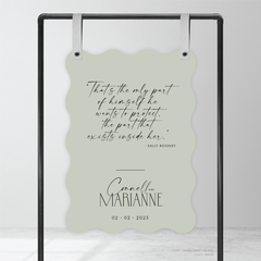 Magnetic Attraction: Wedding Welcome Sign