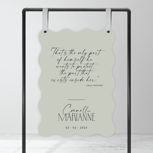 Magnetic Attraction: Wedding Welcome Sign