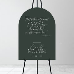 Magnetic Attraction: Wedding Welcome Sign