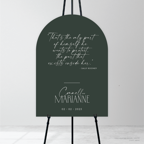 Magnetic Attraction: Wedding Welcome Sign