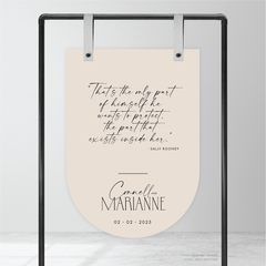 Magnetic Attraction: Wedding Welcome Sign