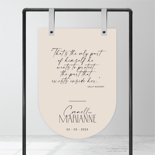 Magnetic Attraction: Wedding Welcome Sign