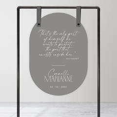 Magnetic Attraction: Wedding Welcome Sign