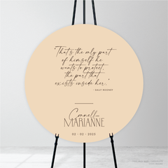 Magnetic Attraction: Wedding Welcome Sign