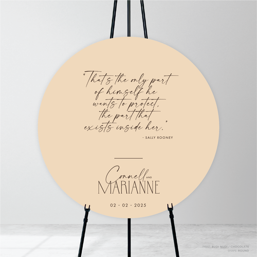 Magnetic Attraction: Wedding Welcome Sign