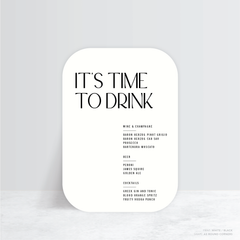 Me And You: Wedding Bar Sign