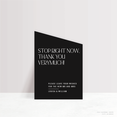 Me And You: Wedding Info Sign