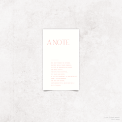 Me And You: Wedding Note Card