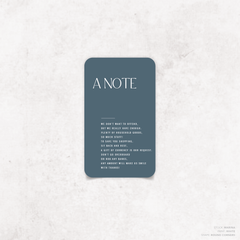 Me And You: Wedding Note Card