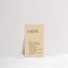 Me And You: Wedding Note Card