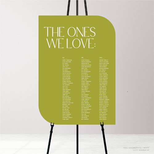 Me And You: Wedding Seating Chart