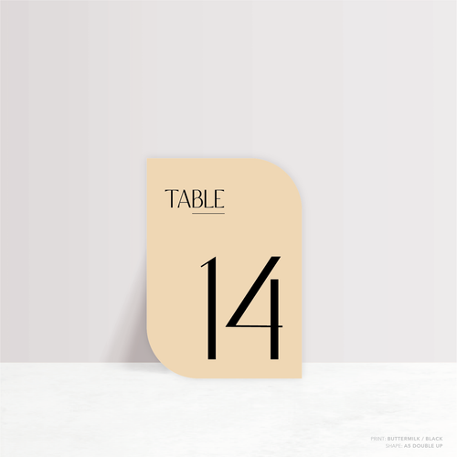 Me And You: Wedding Table Number