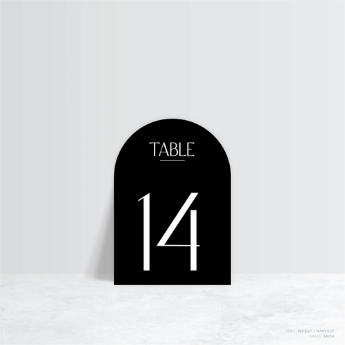 Me And You: Wedding Table Number