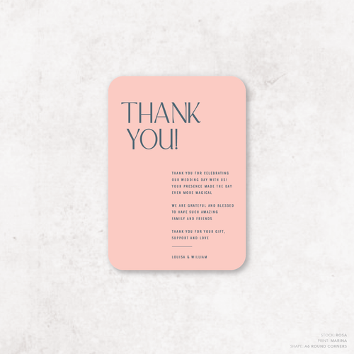 Me And You: Wedding Thank You Card