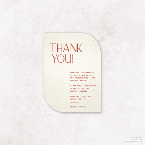 Me And You: Wedding Thank You Card