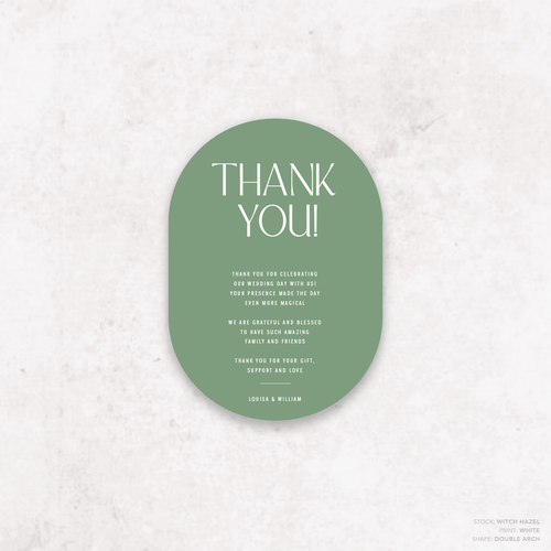 Me And You: Wedding Thank You Card