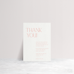 Me And You: Wedding Thank You Card