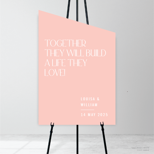 Me And You: Wedding Welcome Sign