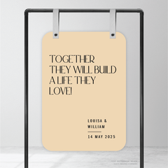 Me And You: Wedding Welcome Sign