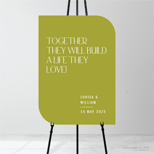 Me And You: Wedding Welcome Sign