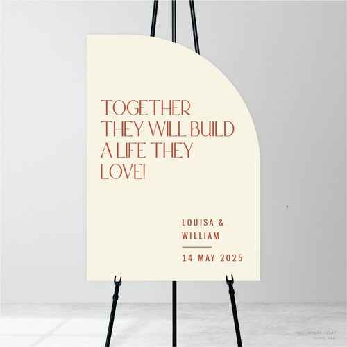 Me And You: Wedding Welcome Sign