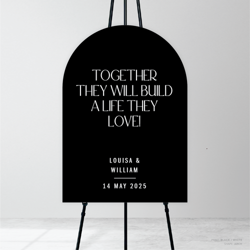 Me And You: Wedding Welcome Sign