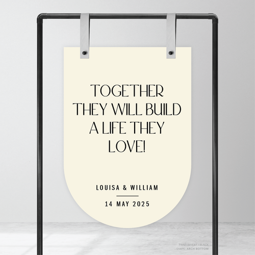 Me And You: Wedding Welcome Sign