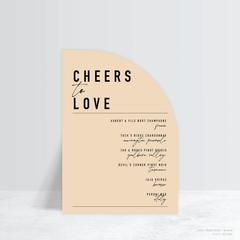 Never Let You Go: Wedding Bar Sign