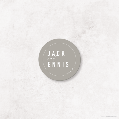 Never Let You Go: Wedding Coaster