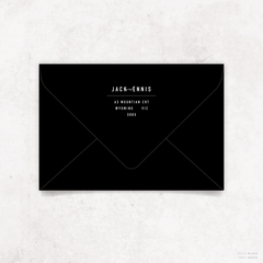 Never Let You Go: Envelope Print Back