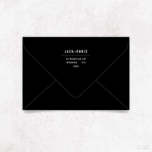 Never Let You Go: Envelope Print Back