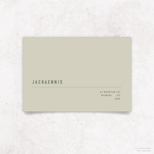 Never Let You Go: Envelope Print Front