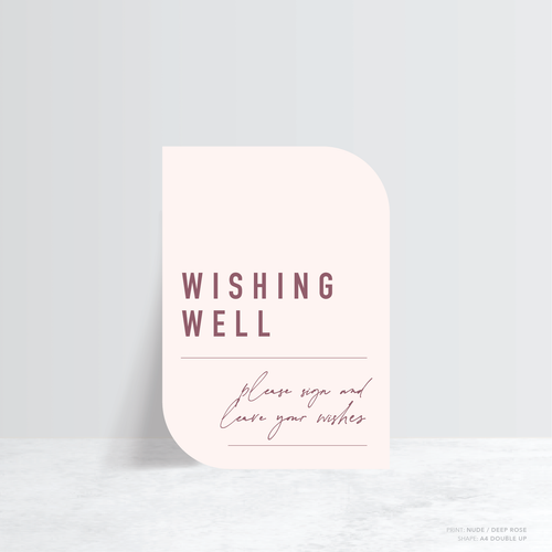 Never Let You Go: Wedding Info Sign