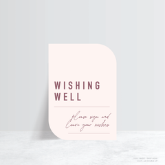 Never Let You Go: Wedding Info Sign