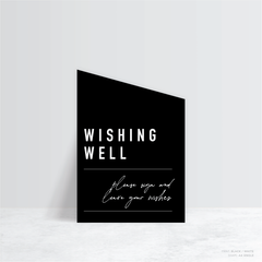 Never Let You Go: Wedding Info Sign