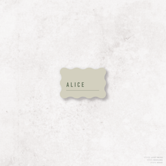 Never Let You Go: Wedding Place Card