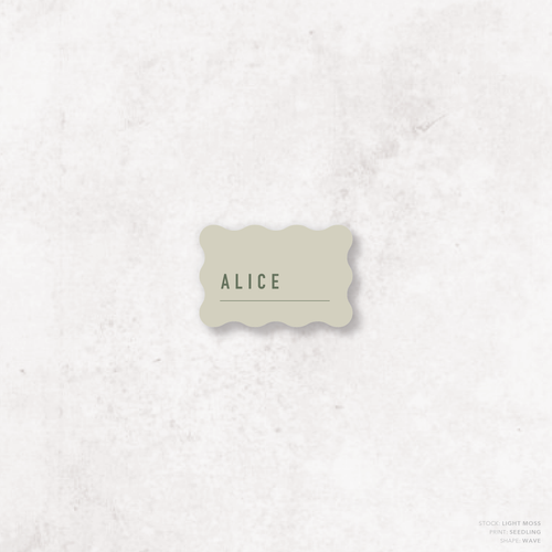 Never Let You Go: Wedding Place Card