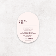 Never Let You Go: Wedding Thank You Card