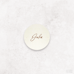 Olivia: Baptism Place Card