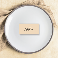 Olivia: Baptism Place Card